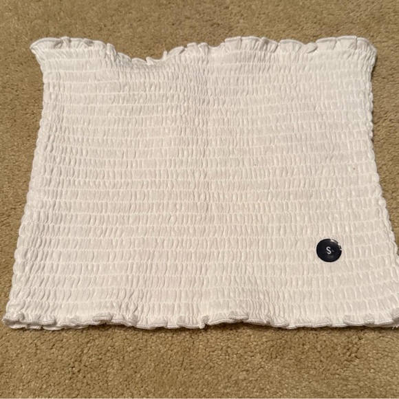 Hollister Tops - White Smocked Tube Top